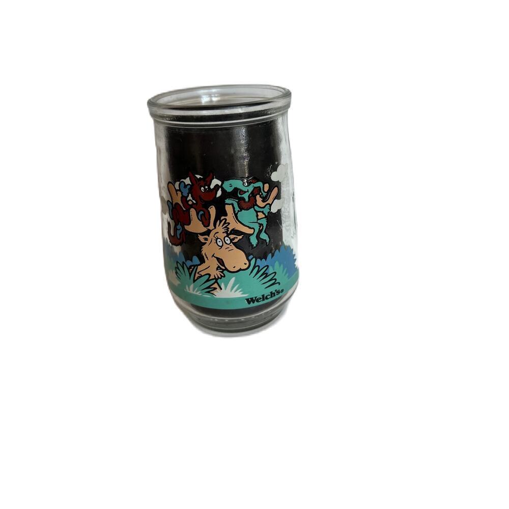 Vintage Welch's Jelly Jar Juice Glass 1996 Dr. Seuss #4 Thidwick and Friends